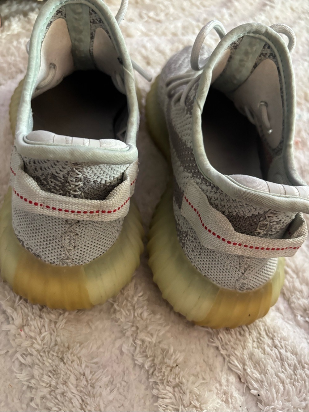 Adidas Yeezy Boost 350 V2 Men Gray Blue Tint Sneakers Size 7.5 - Picture 5 of 12